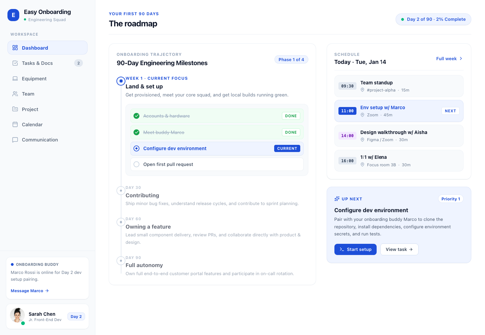 Easy Onboarding