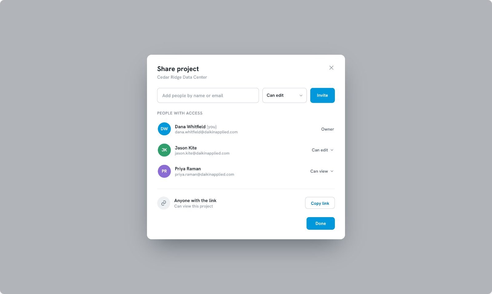 Project sharing — collaboration the desktop tools never allowed
