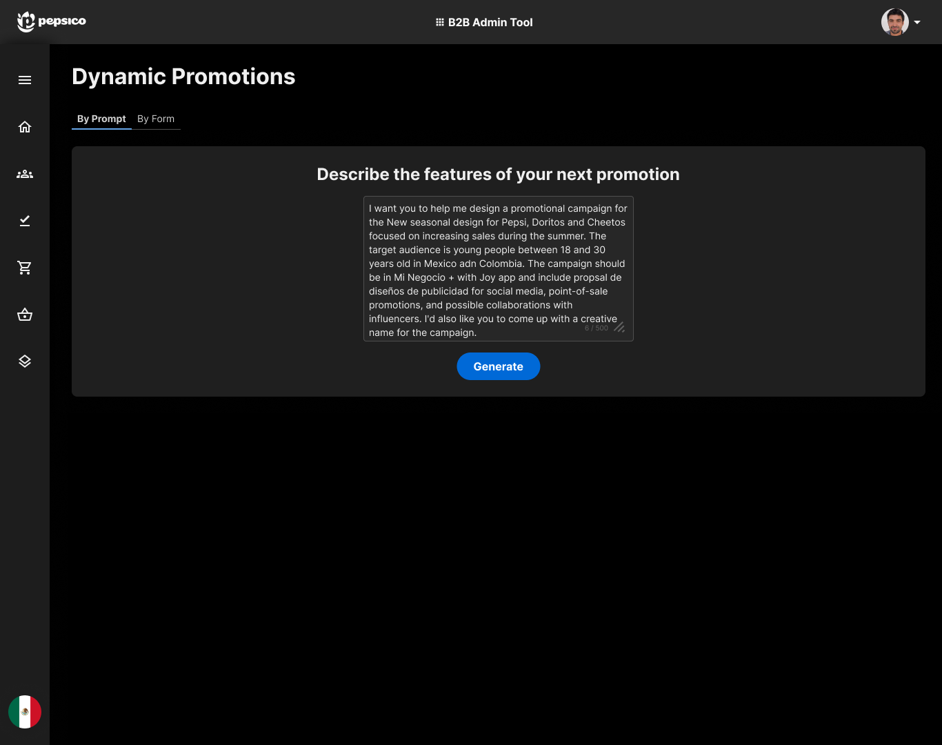 Dynamic Promotions — By Prompt entry